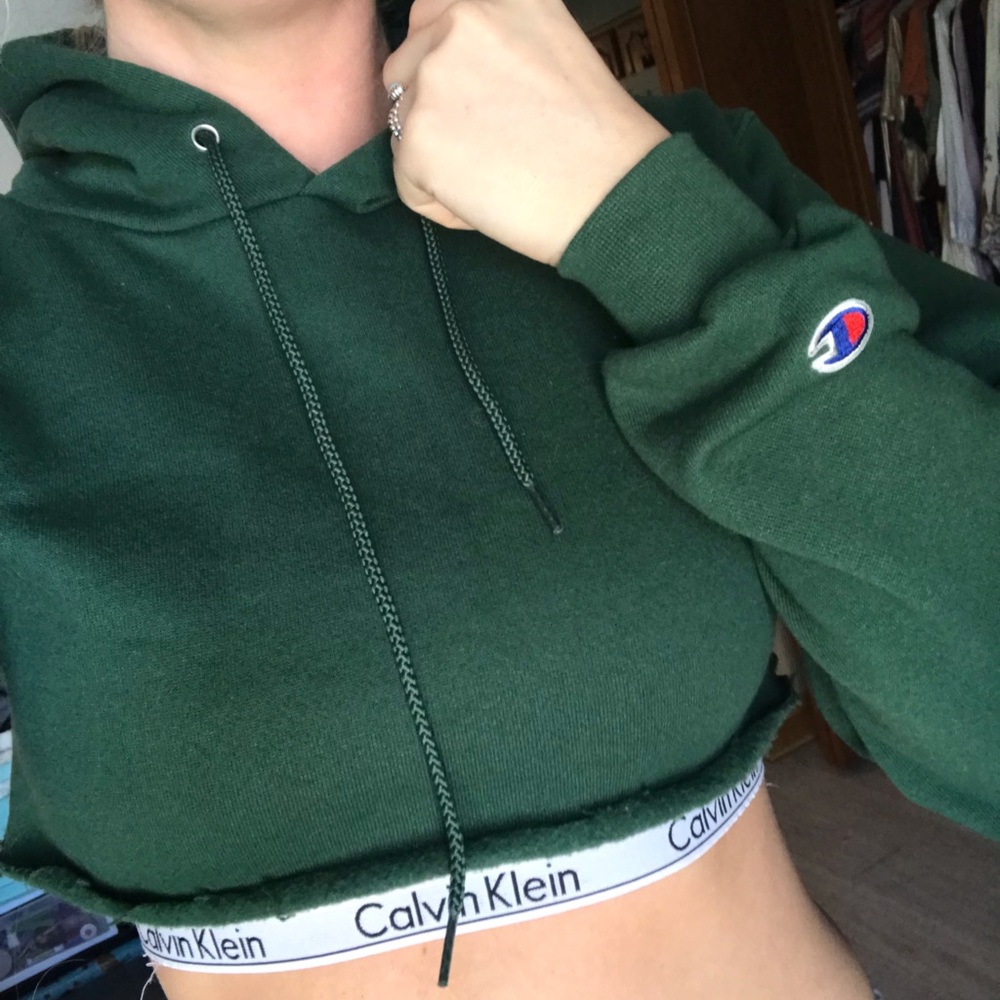 Cropped Champion Hoodie NWOT